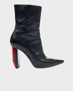 Czarne skórzane botki Reflector - Image #0