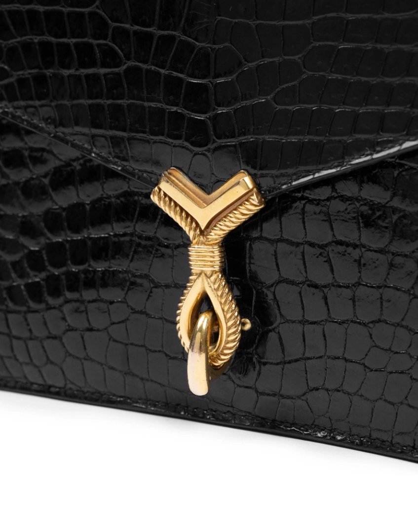 Torebka Sac Cordeliere Crocodile Black - Image #2