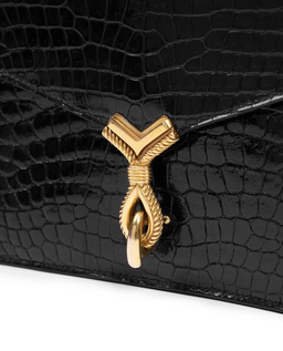 Torebka Sac Cordeliere Crocodile Black - Image #2