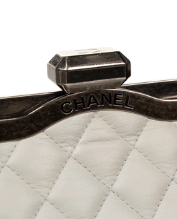 Pikowana jasnoszara torebka Chic Frame - Image #3