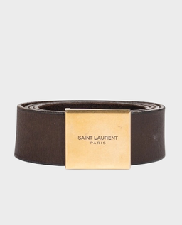 Brązowy skórzany pasek Frame - Image #0