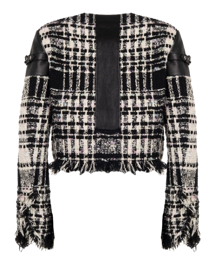Krótka kurtka z tweedu bouclé - Image #1