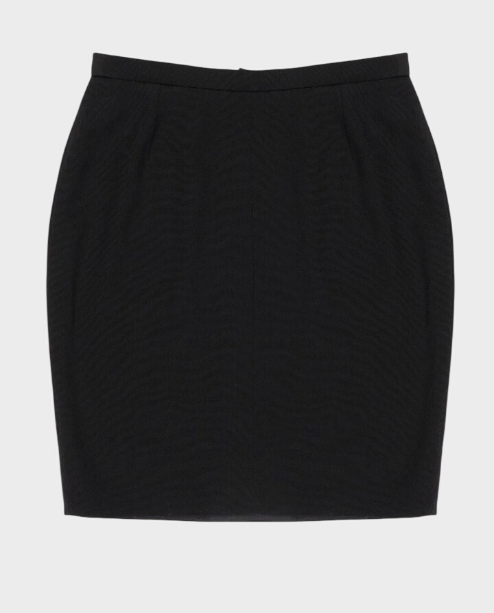 Czarna wełniana spódnica mini - Image #0