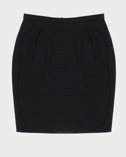 Czarna wełniana spódnica mini - Image #0