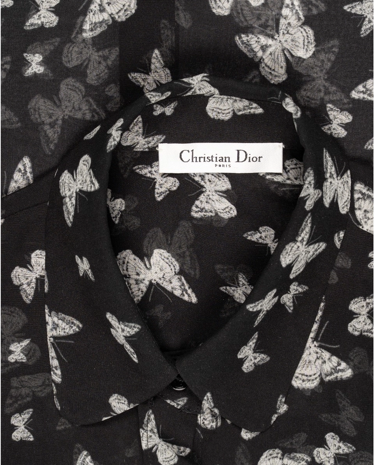 Transparentna koszula Butterfly Button-up