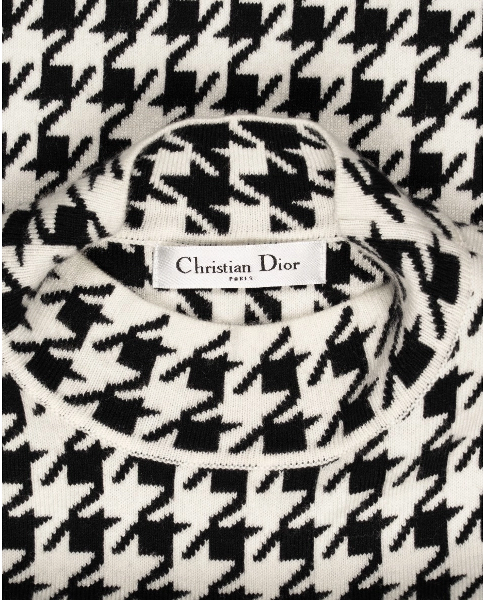 Żakardowa sukienka mini Houndstooth - Image #1