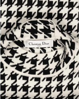 Żakardowa sukienka mini Houndstooth - Image #1