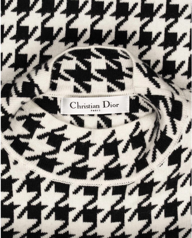 Żakardowa sukienka mini Houndstooth