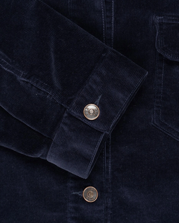 Granatowa kurtka sztruksowa - Image #2