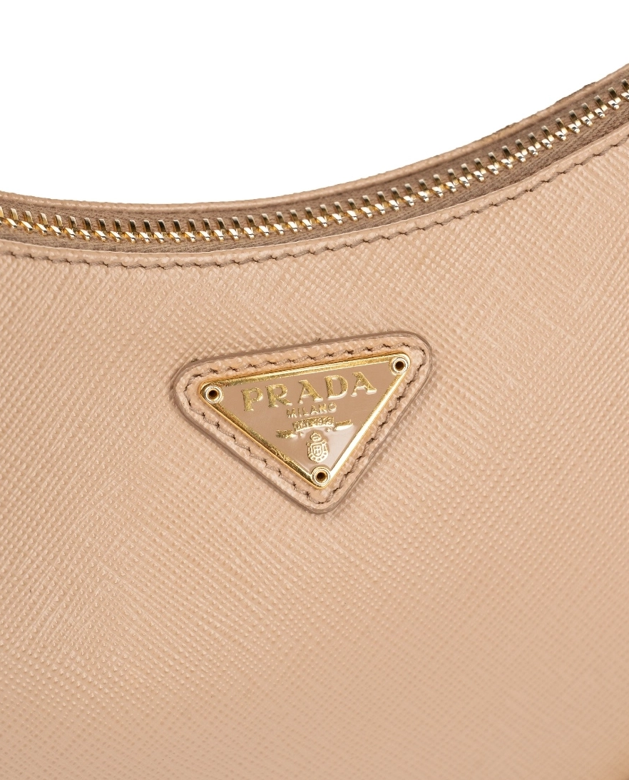 Beżowa torebka ze skóry Saffiano - Image #2