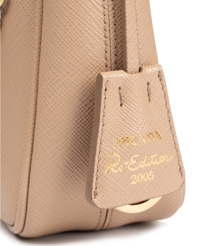 Beżowa torebka ze skóry Saffiano - Image #3