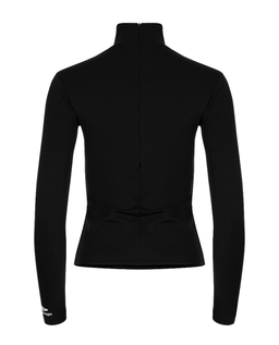 Czarny longsleeve z golfem - Image #1