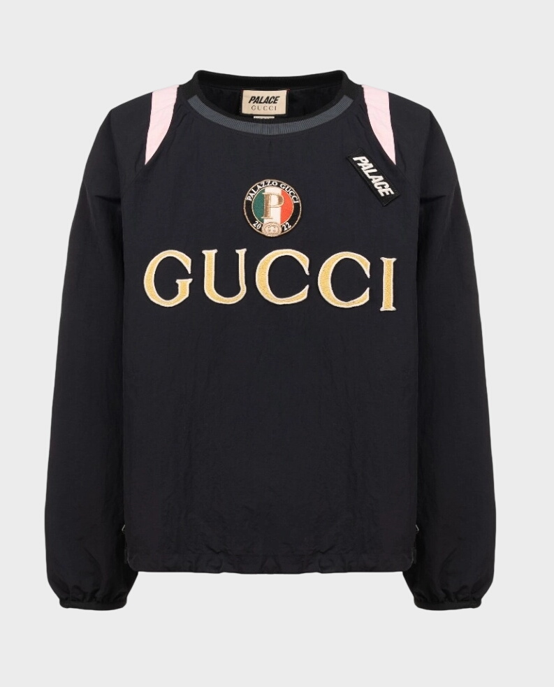 Czarna bluza z logo Palazzo Gucci - Image #0