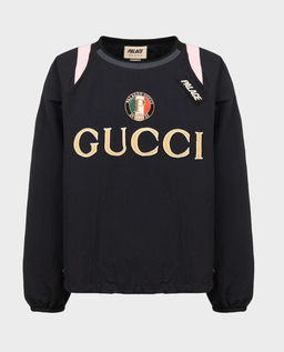Czarna bluza z logo Palazzo Gucci - Image #0