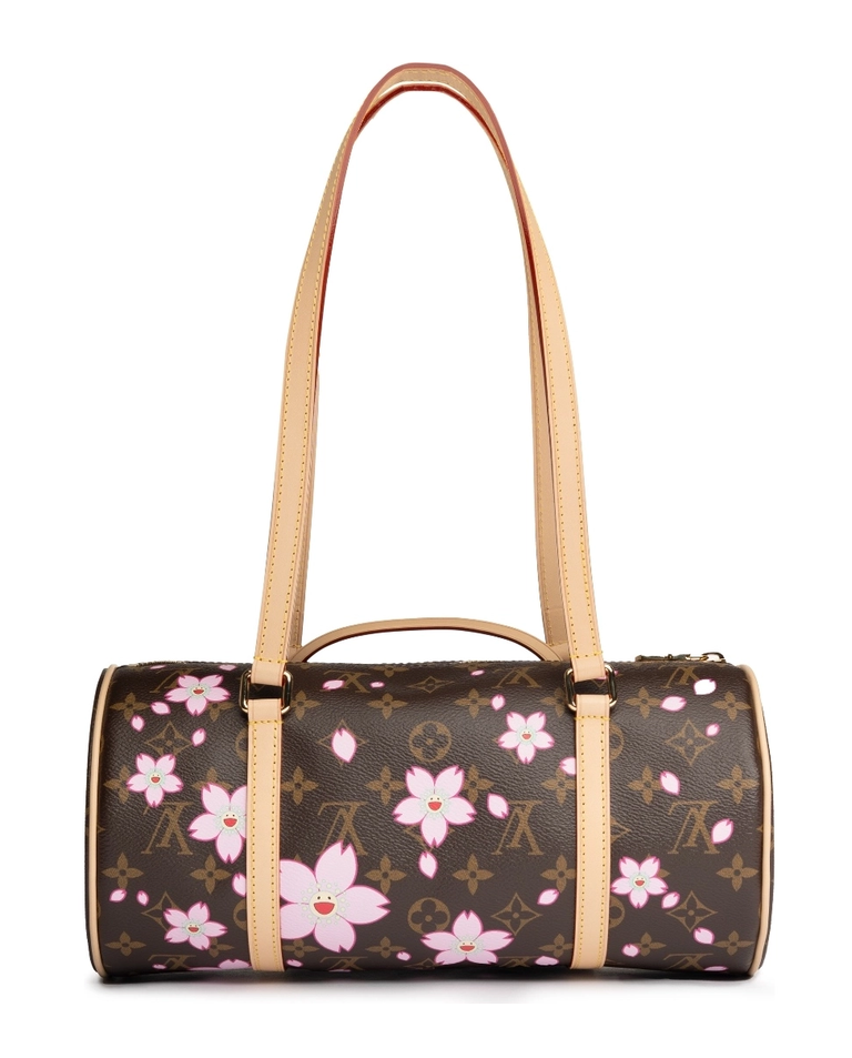 Brązowa torebka z monogramem Cherry Blossom