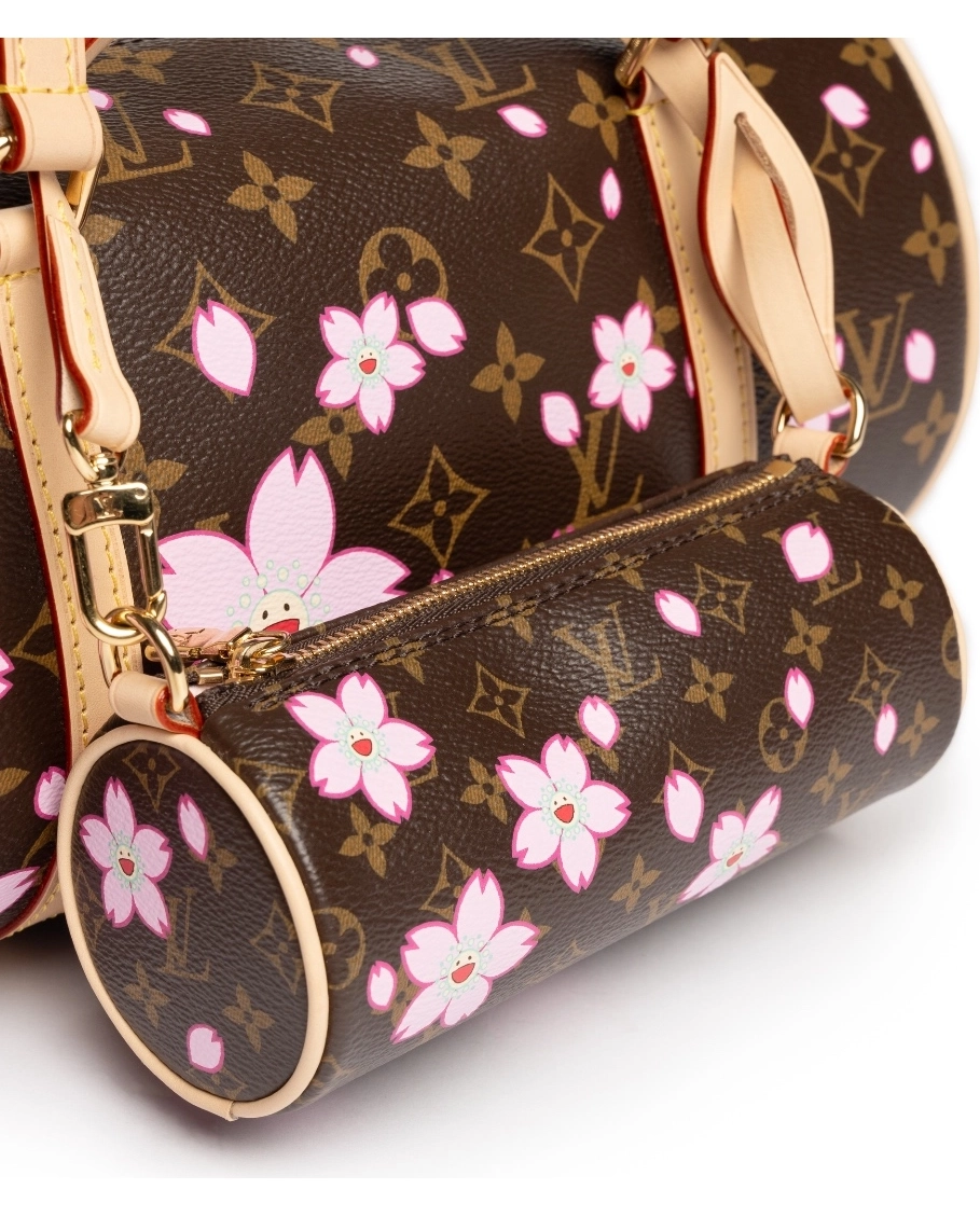 Brązowa torebka z monogramem Cherry Blossom - Image #2