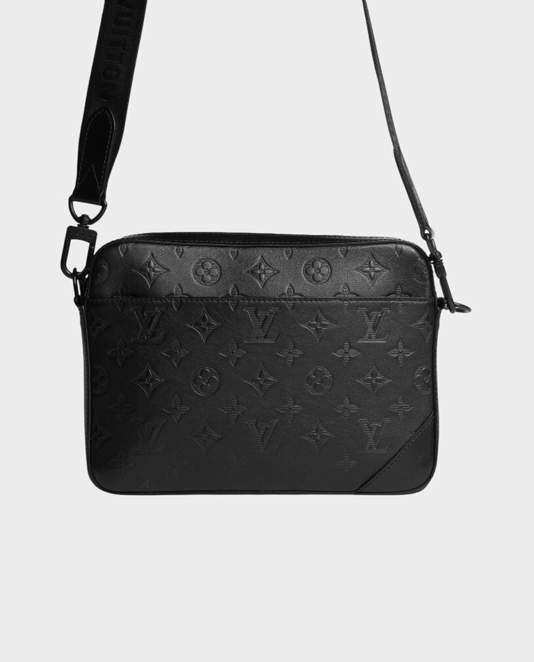 Czarna torba Louis Vuitton Duo Shadow Monogram