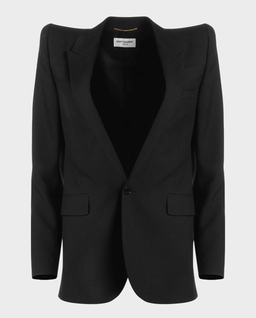 Czarna gabardynowa marynarka - Image #0
