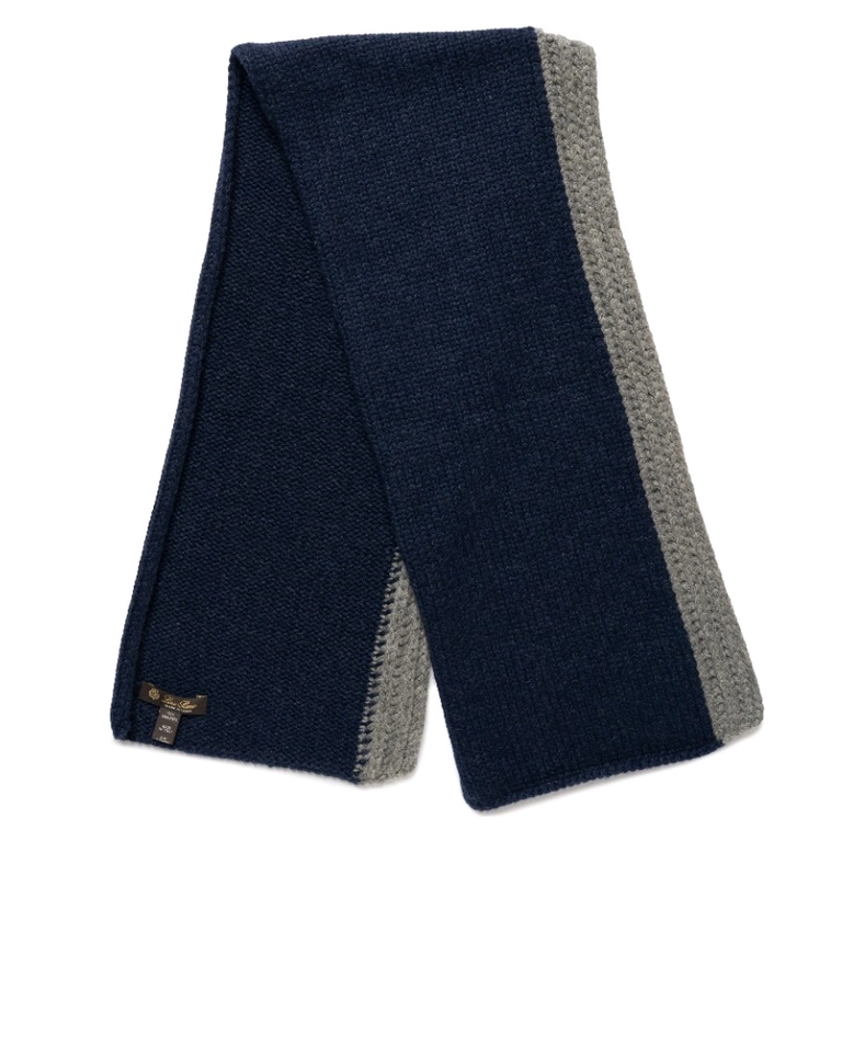 Dwukolorowy kaszmirowy szalik