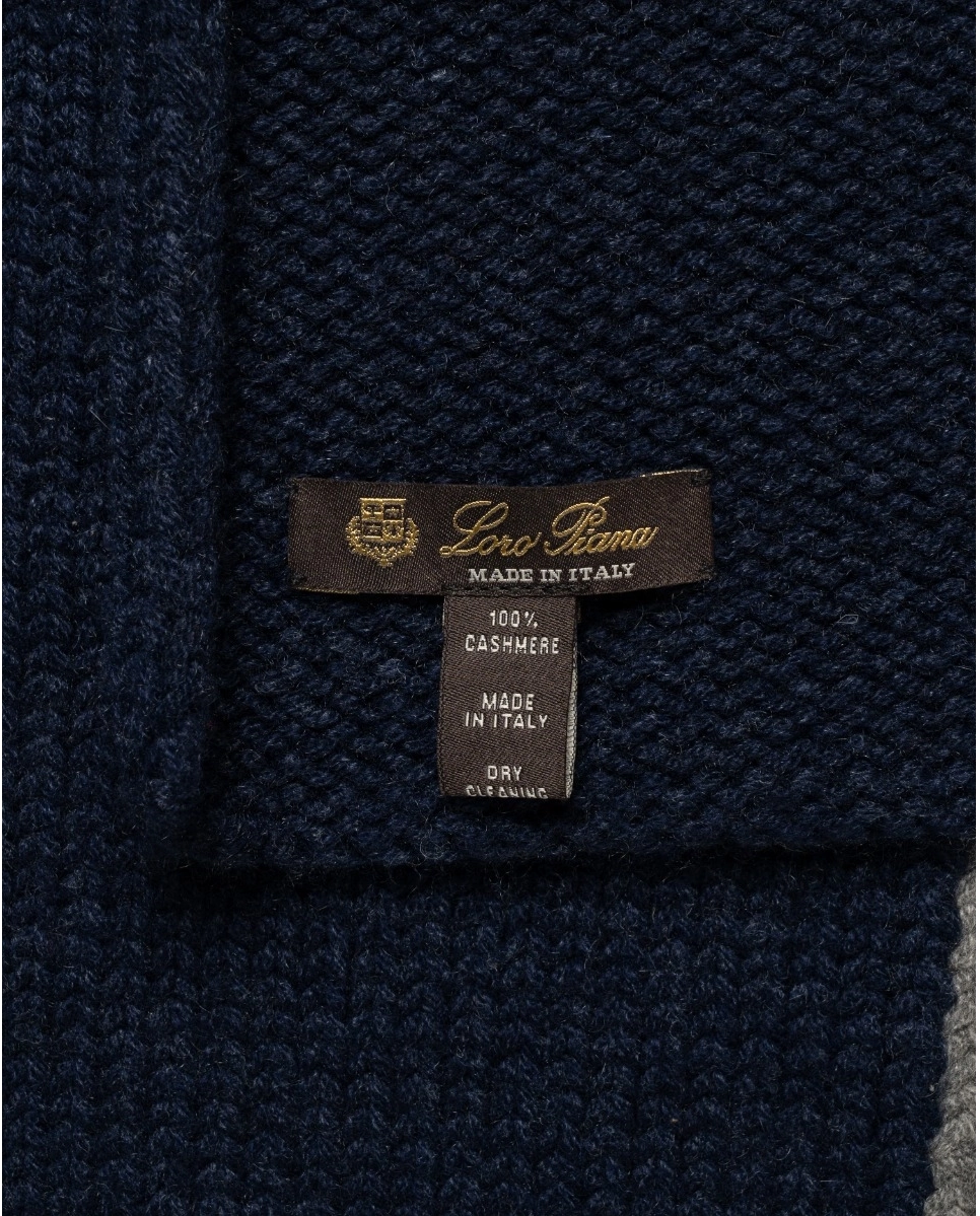 Dwukolorowy kaszmirowy szalik - Image #4