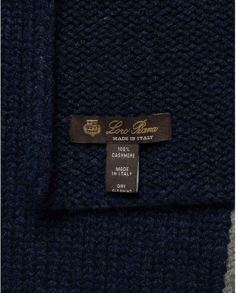 Dwukolorowy kaszmirowy szalik - Image #4