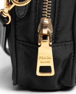 Czarna nylonowa torebka Camera Tessuto - Image #3