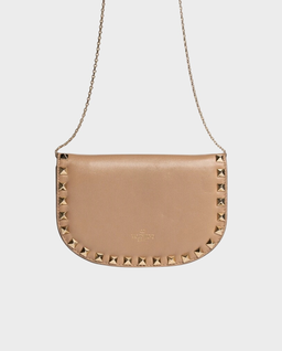 Beżowa torebka mini z ćwiekami - Image #0