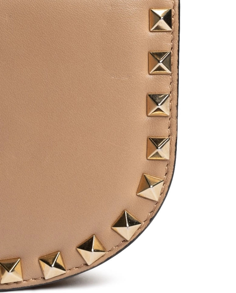 Beżowa torebka mini z ćwiekami - Image #2