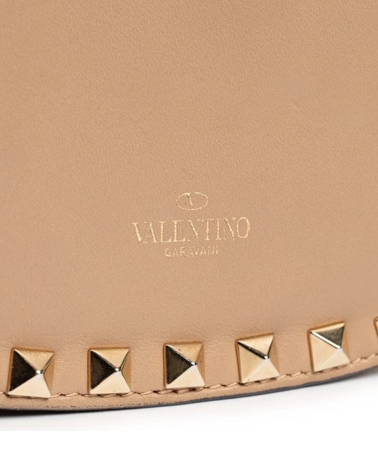 Beżowa torebka mini z ćwiekami - Image #3