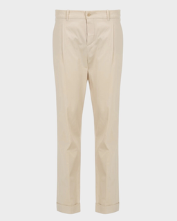 Beżowe spodnie ze zwężaną nogawką - Image #0