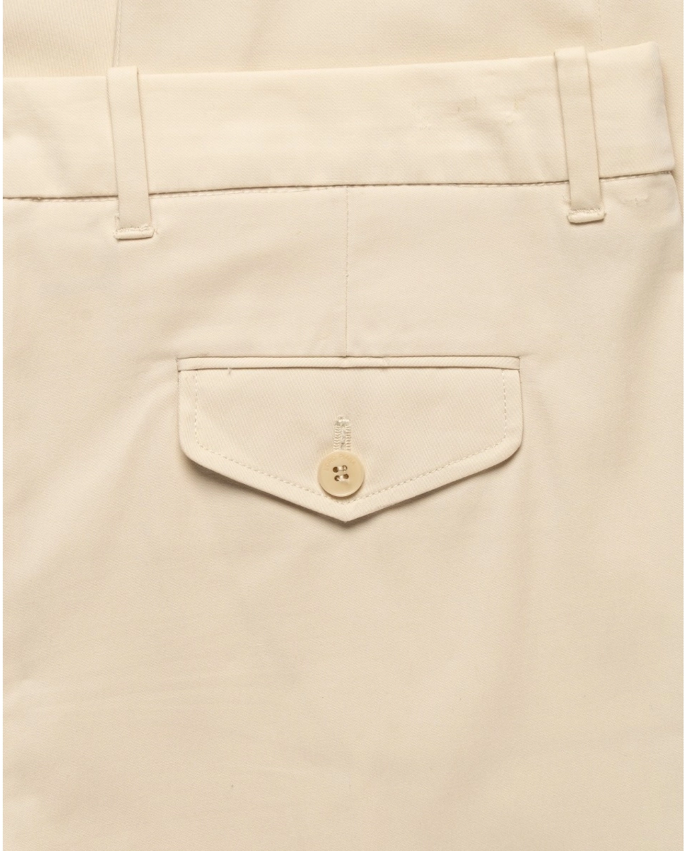 Beżowe spodnie ze zwężaną nogawką - Image #3