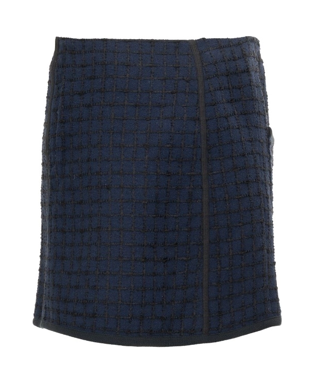 Granatowa tweedowa spódnica