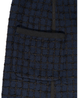 Granatowa tweedowa spódnica - Image #2