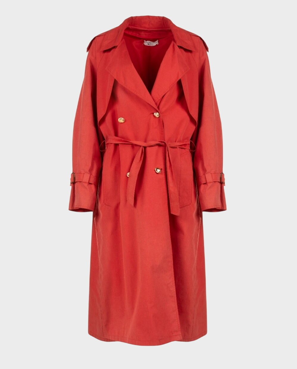 Czerwony dwurzędowy trencz - Image #0