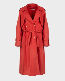 Czerwony dwurzędowy trencz - Image #0