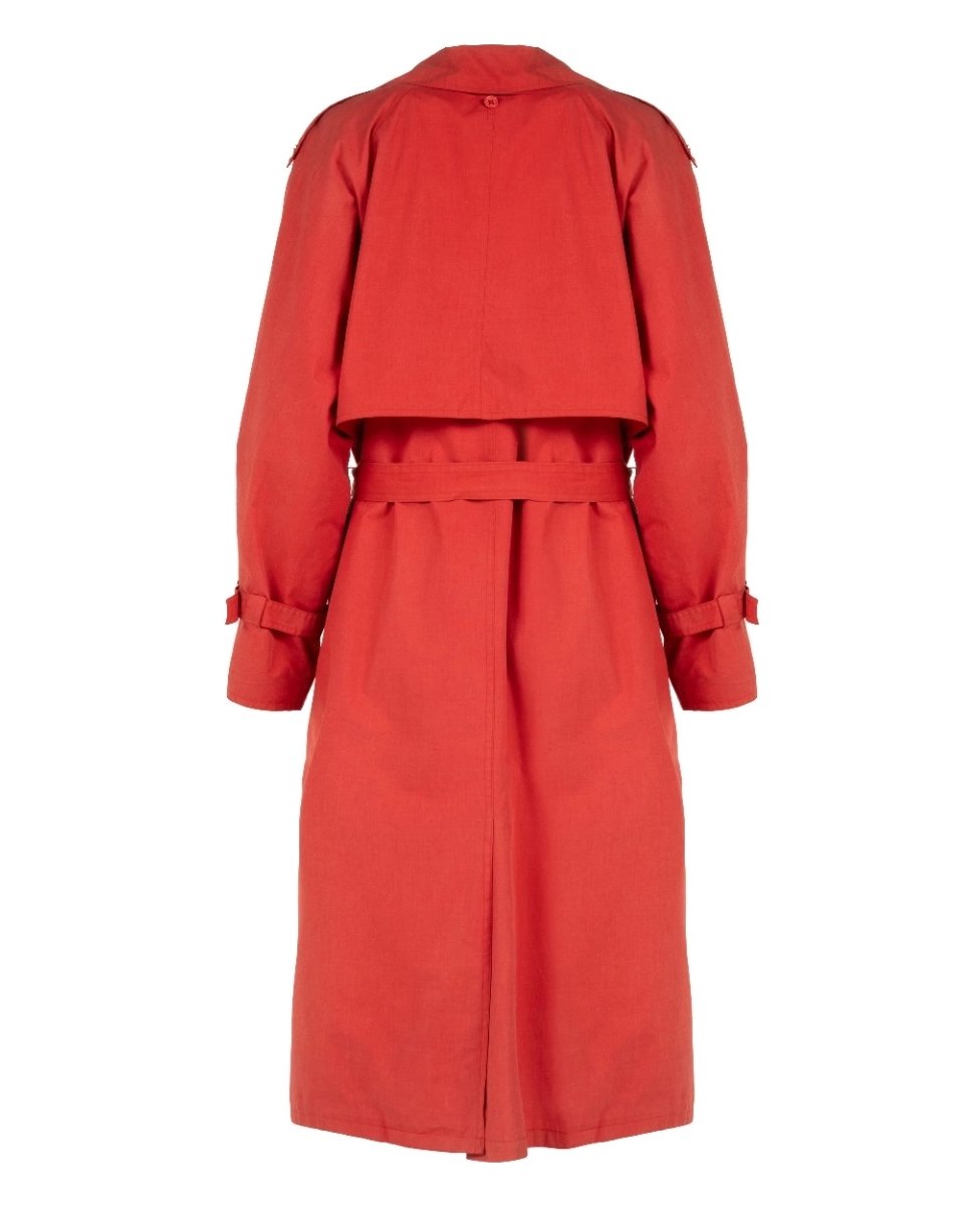 Czerwony dwurzędowy trencz - Image #1