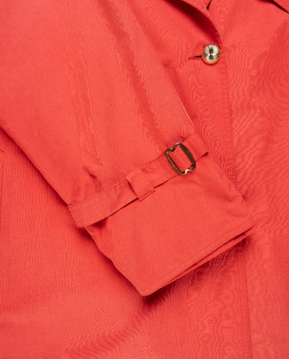 Czerwony dwurzędowy trencz - Image #2