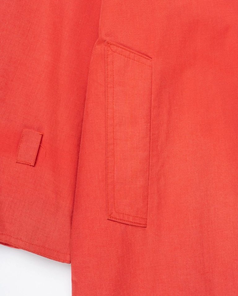 Czerwony dwurzędowy trencz - Image #3