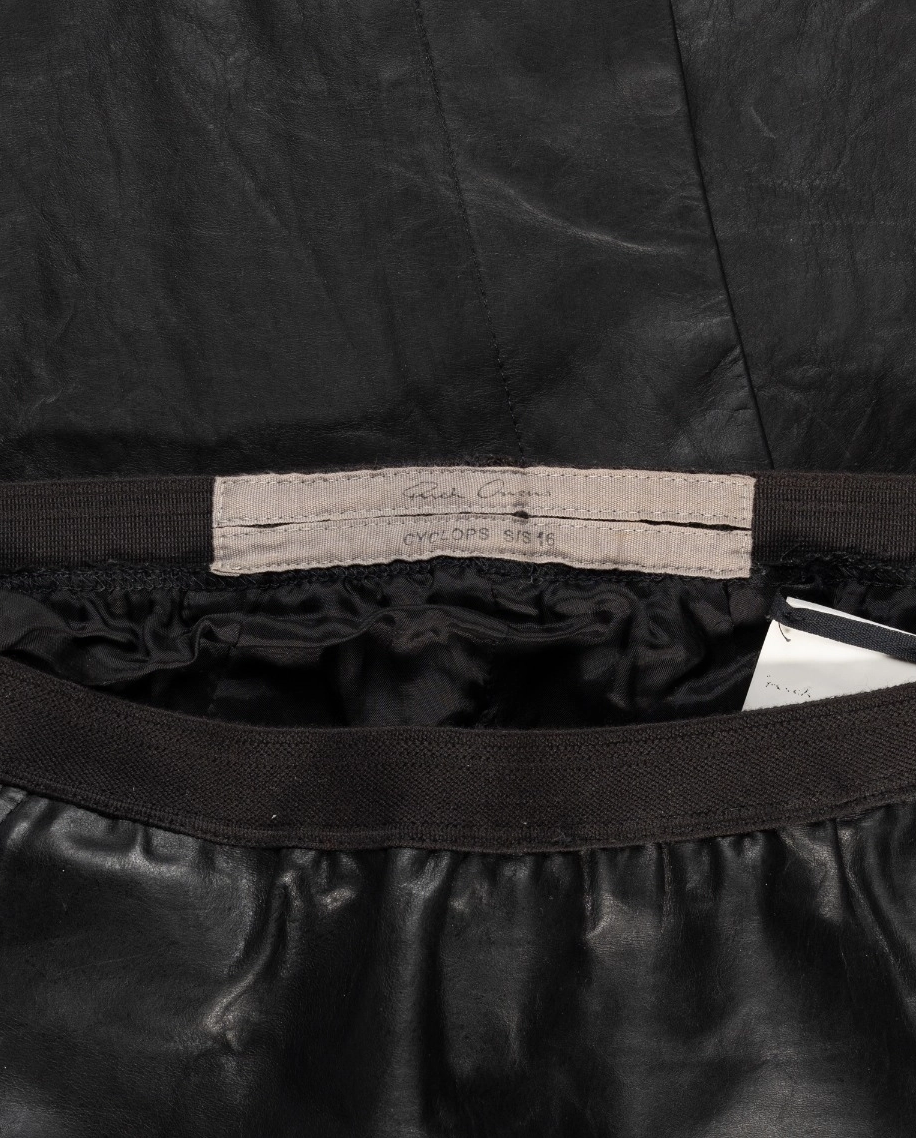 Czarna skórzana spódnica maxi Cyclops - Image #2