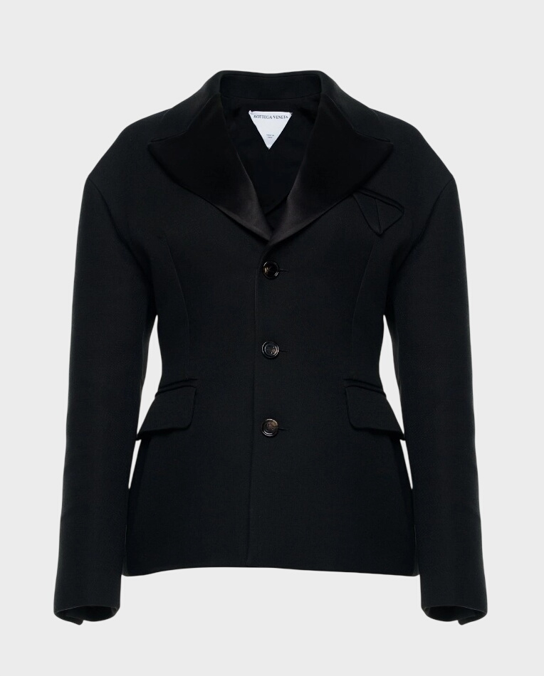 Czarna jednorzędowa marynarka - Image #0