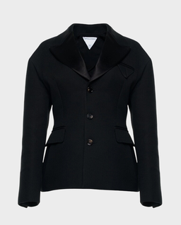 Czarna jednorzędowa marynarka - Image #0