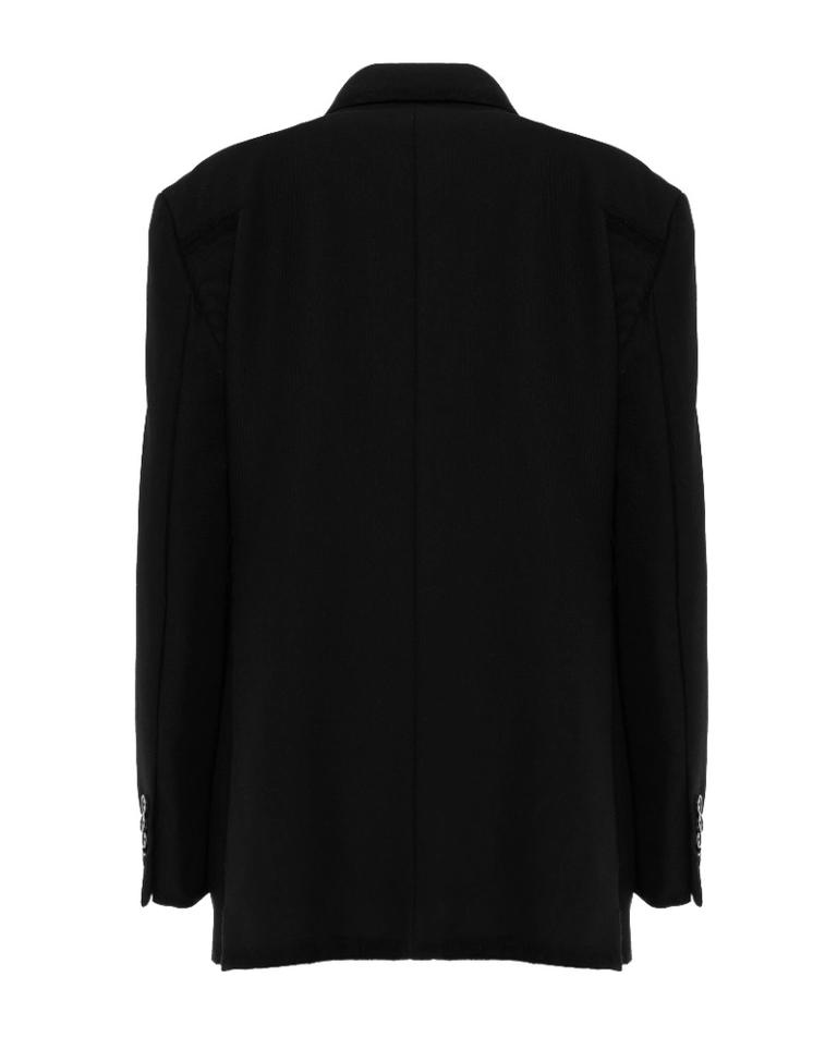 Czarna marynarka dwurzędowa