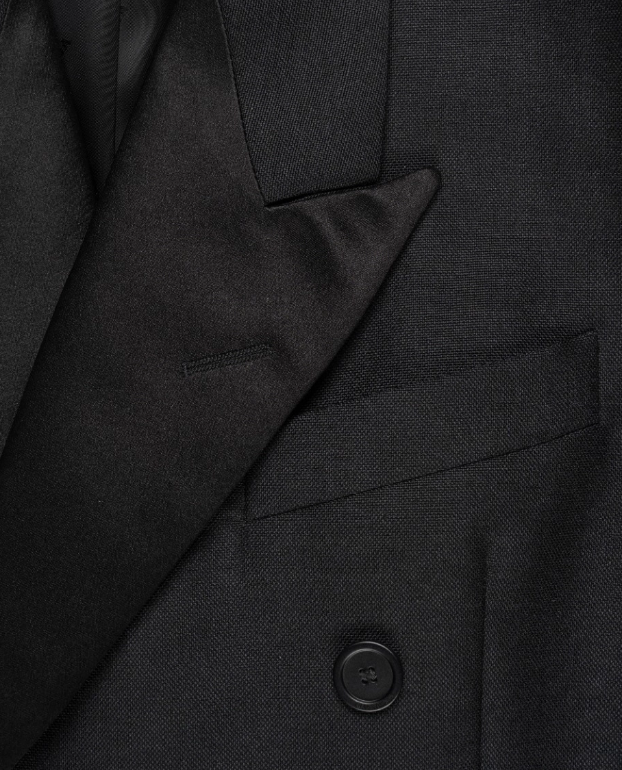 Czarna dwurzędowa marynarka - Image #2