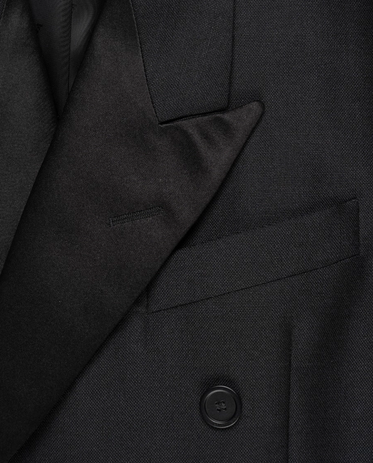 Czarna dwurzędowa marynarka - Image #2