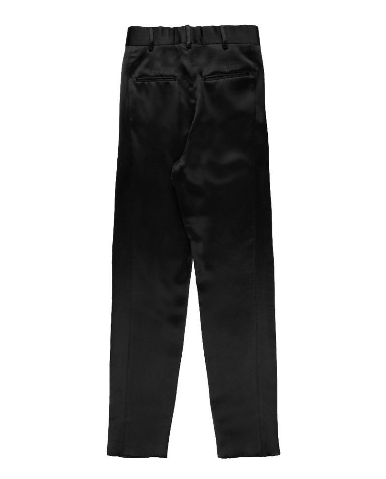 Jedwabne spodnie z wysokim stanem