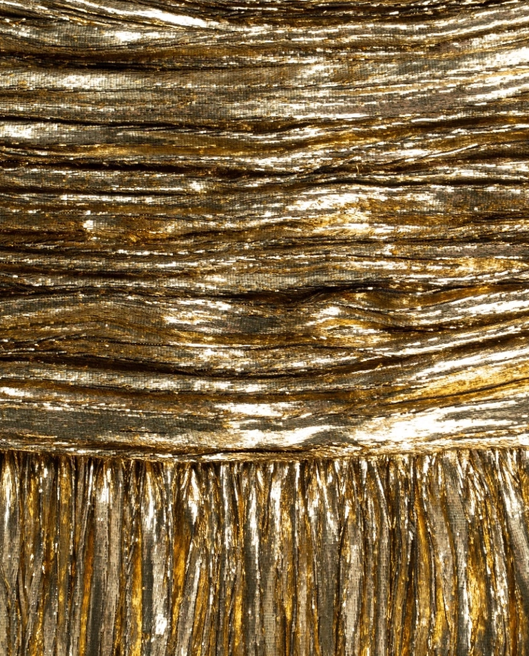 Plisowana spódnica w kolorze złotym - Image #2