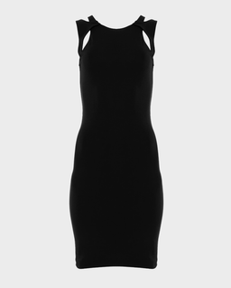 Czarna sukienka mini z wycięciami - Image #0