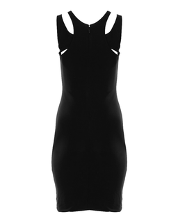 Czarna sukienka mini z wycięciami - Image #1