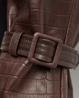 Kurtka z tłoczeniem skóry krokodyla Hatti - Image #3