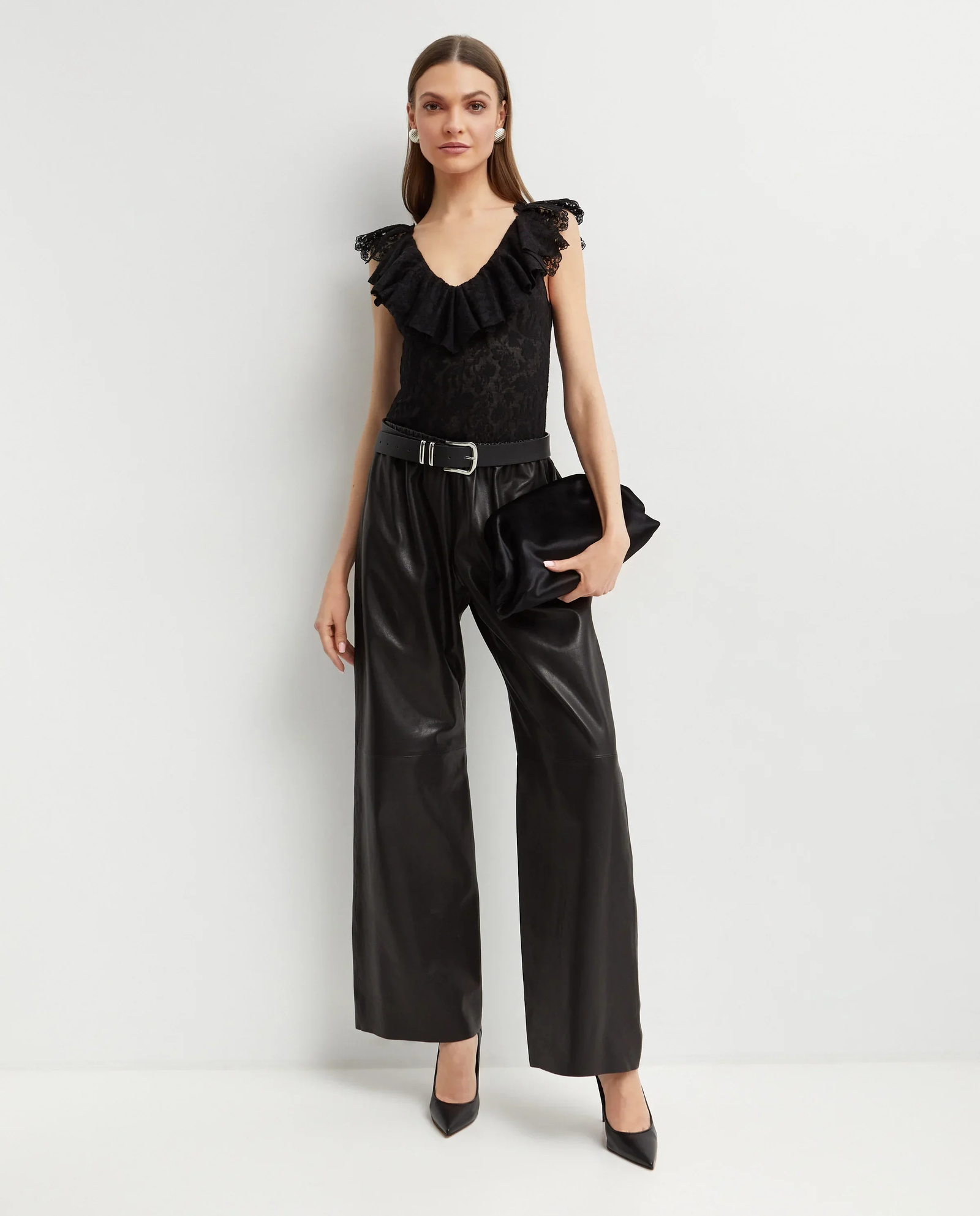 Czarne body z falbanką - Image #1